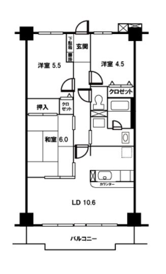 ピエール草加 間取り図