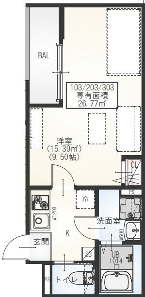 GRADUS新田 間取り図