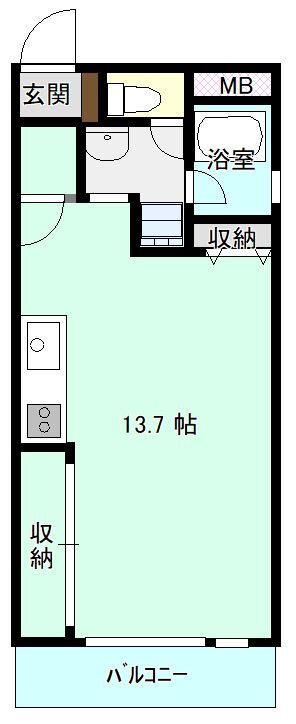 オレンジキャッスル南越谷3号館 間取り図