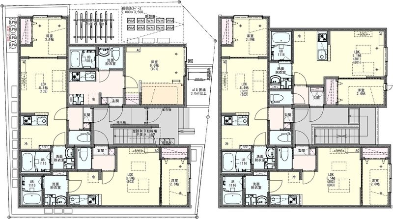 KLEIS北越谷Ⅲ 間取り図