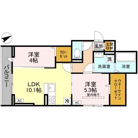 Dアヴァンス東柳田町 間取り図