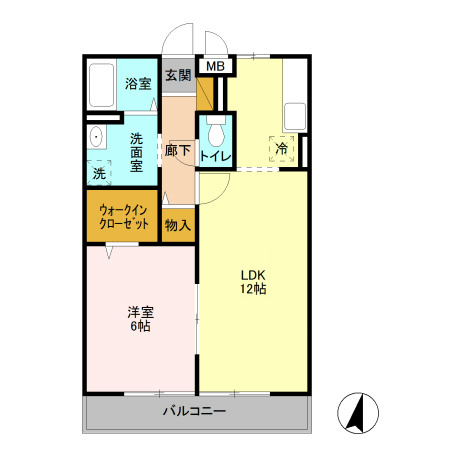 サンライズ蒲生 間取り図