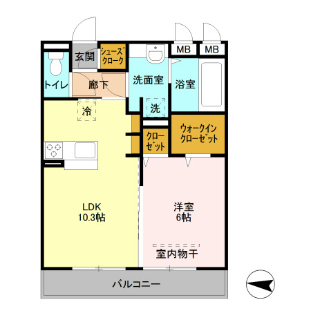 レーヴ　Ⅱ 間取り図