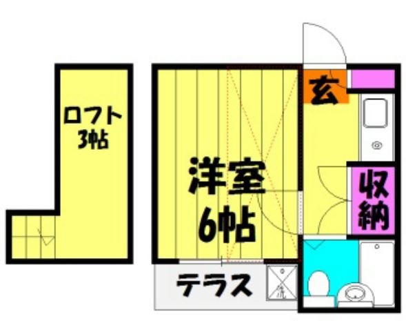 オークスプラザ越谷Ⅰ 間取り図