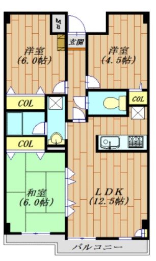 センチュリー越谷 間取り図