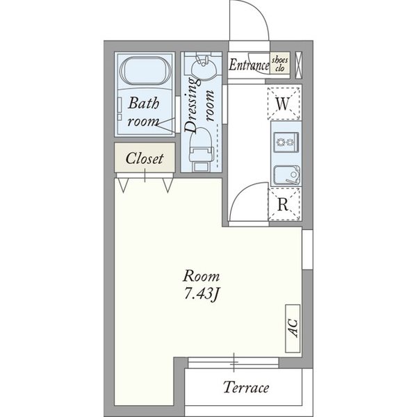 モナーク越谷 間取り図