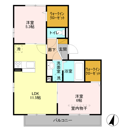 レイクルイーズ 間取り図