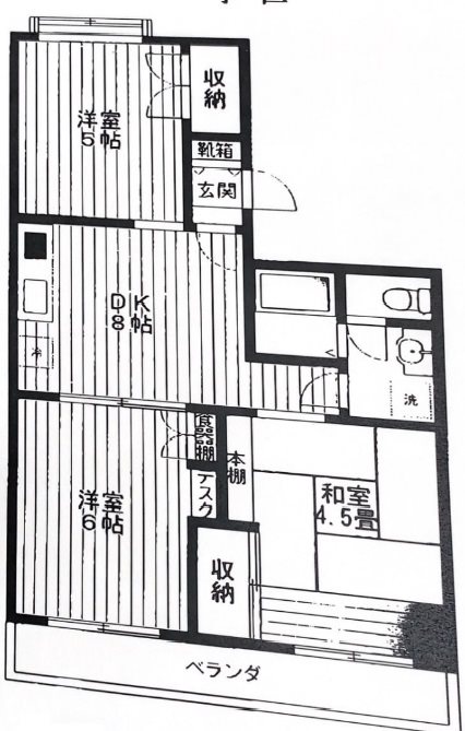 プレジデント深田Ⅰ 間取り図