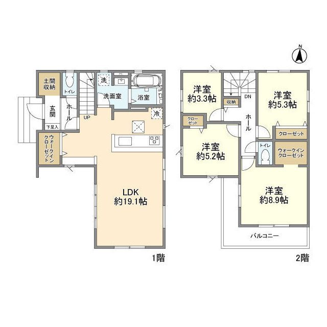 Kolet一ノ割 間取り図