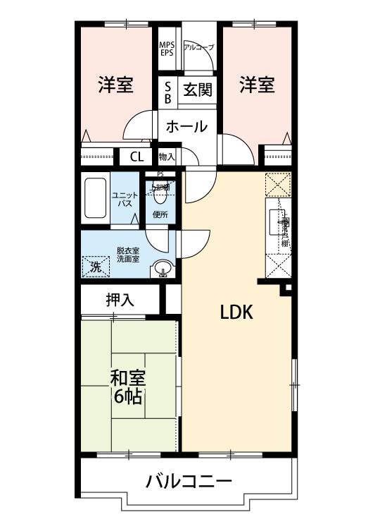 グランシャリオ千間台 間取り図
