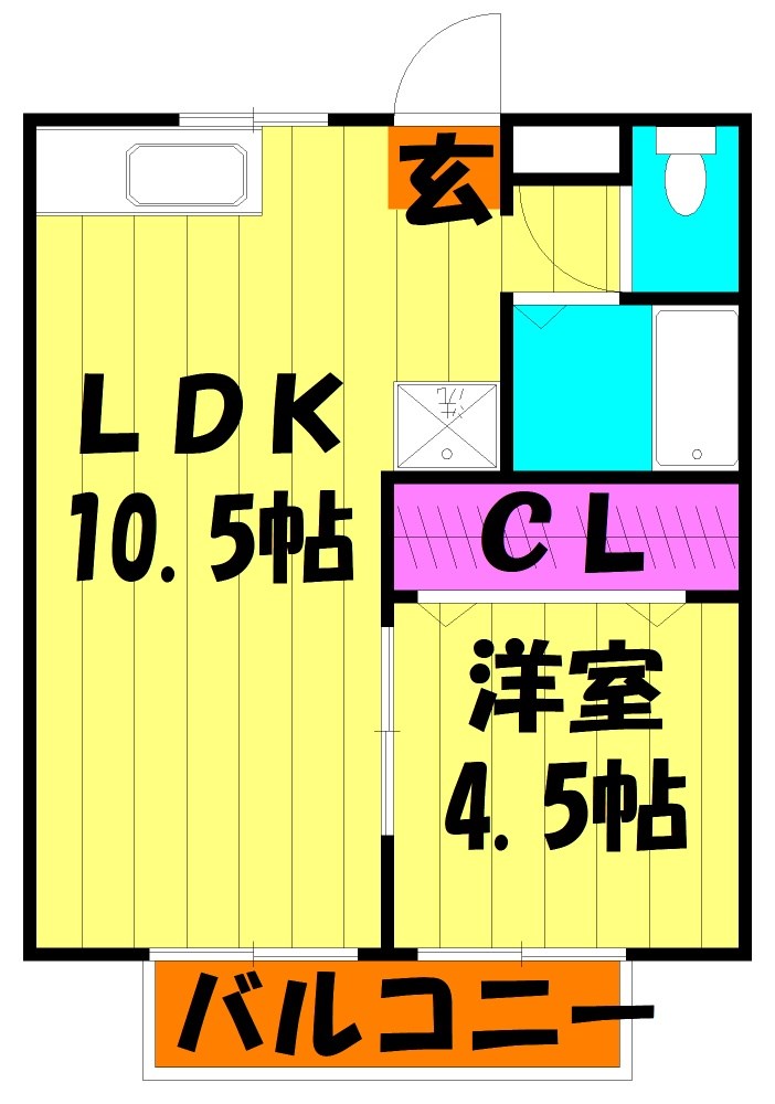 ハイムエル越谷 間取り