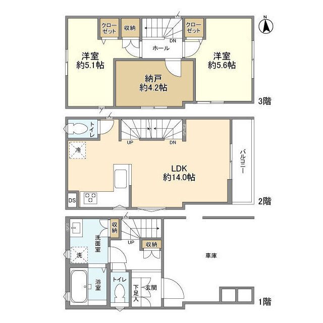 Kolet谷塚 間取り図