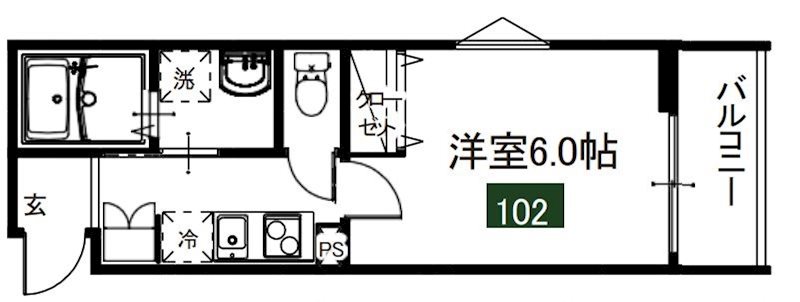 MELDIA南４丁目No．２ 間取り