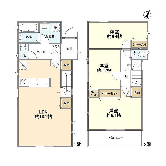 Kolet藤の牛島 間取り図