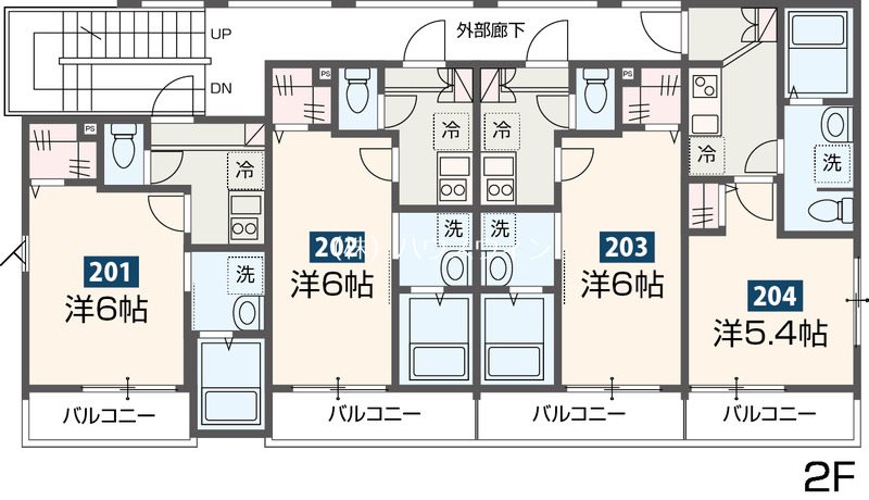 MELDIA武里Ⅱ 間取り図