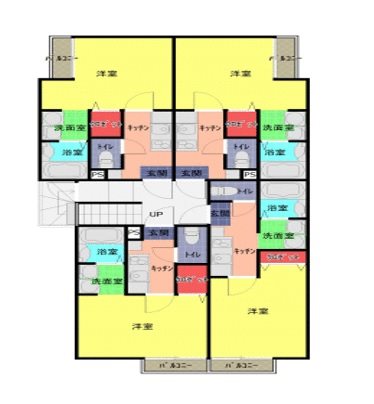 ル・ベリエ一ノ割 間取り図