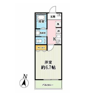 キャッテリー越谷 間取り図