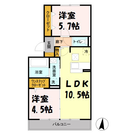 レイク藤和　Ａ 間取り図