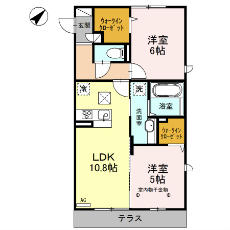 ロイジェントパークスレイクタウン　O 間取り図