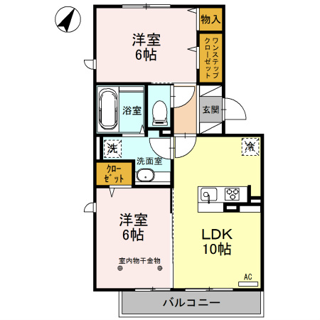 ロイジェントパークスレイクタウン　N 間取り図