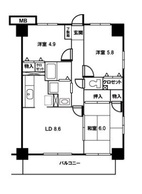 ウインズステージ  間取り図