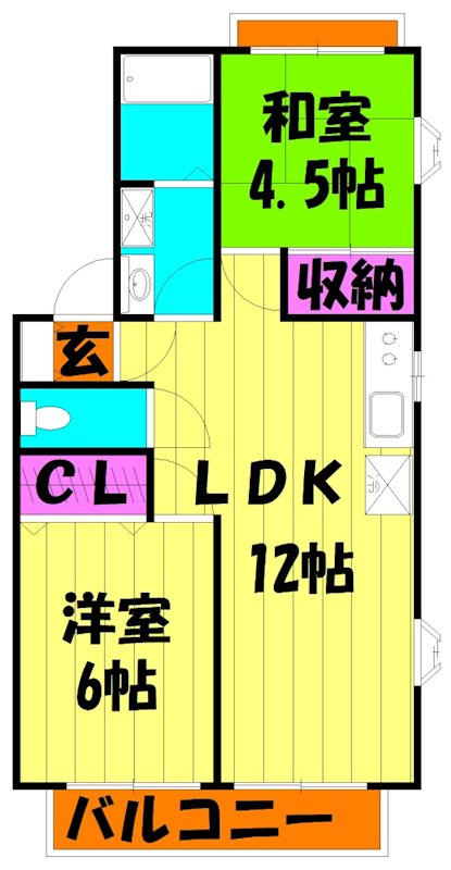 サンライトハイツⅡ 間取り図