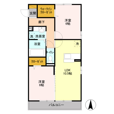 グランシーバ　Ⅰ 間取り図