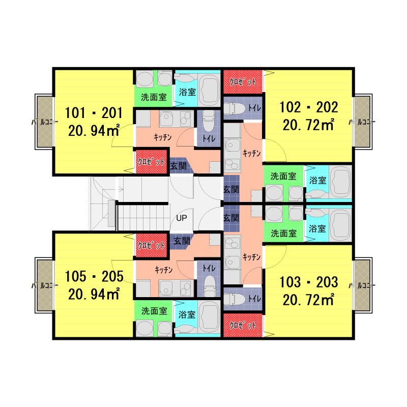 リビエ一ノ割 間取り図