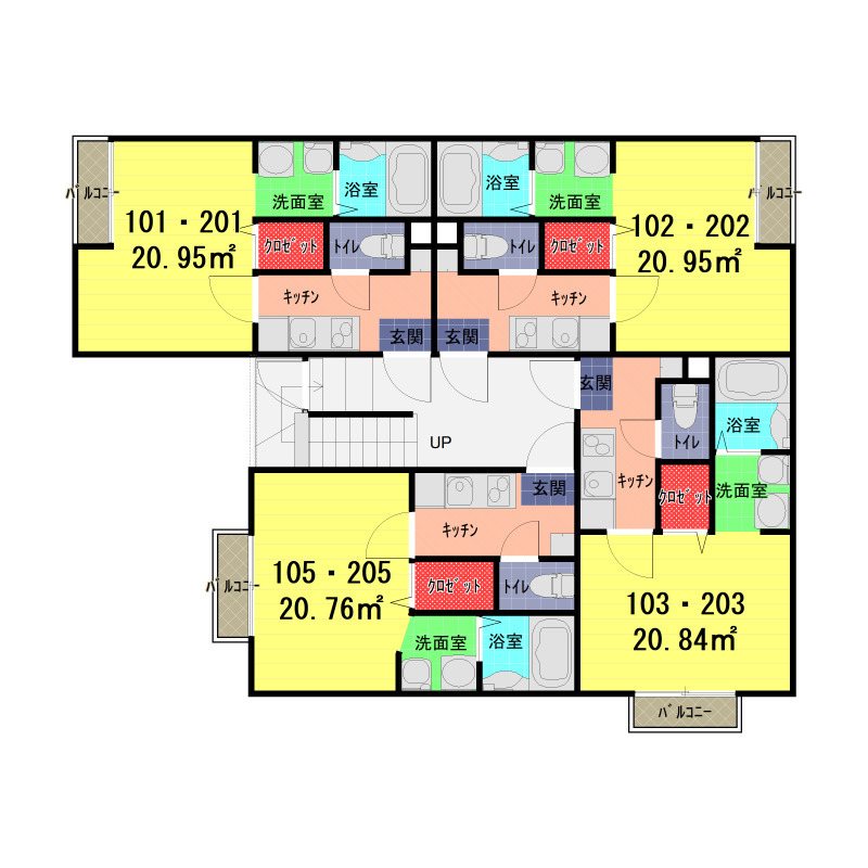 イーストヴィラ武里 間取り図