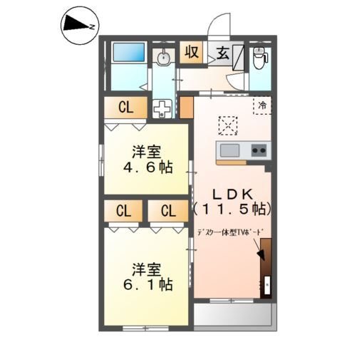 ボーネ 間取り図