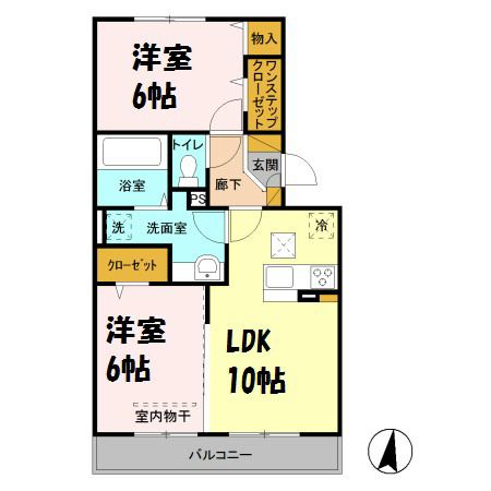 ロイジェントパークスレイクタウンⅢ　B 間取り図