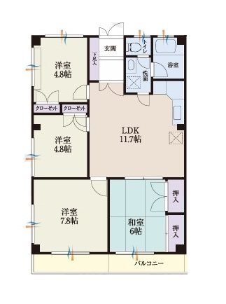 b'CASAせんげん台re-born 間取り