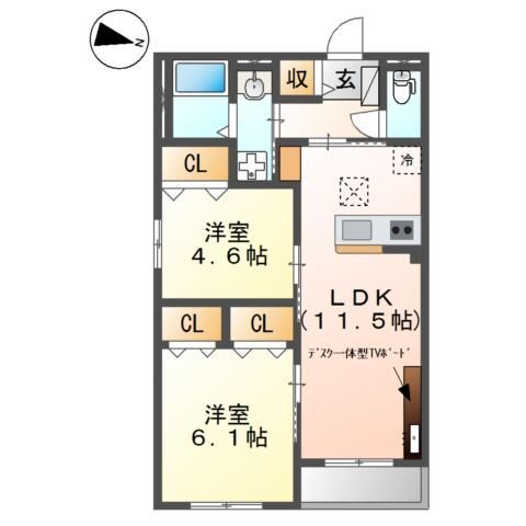 ボーネ 間取り図