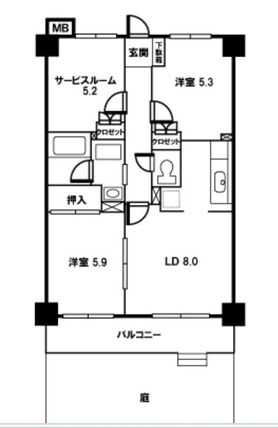 リュウ壱番館 間取り