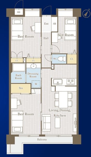 PLENDY東浦和 間取り図