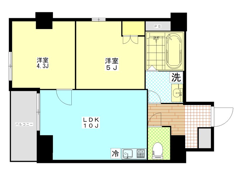 フェリチタ越谷駅前 間取り図