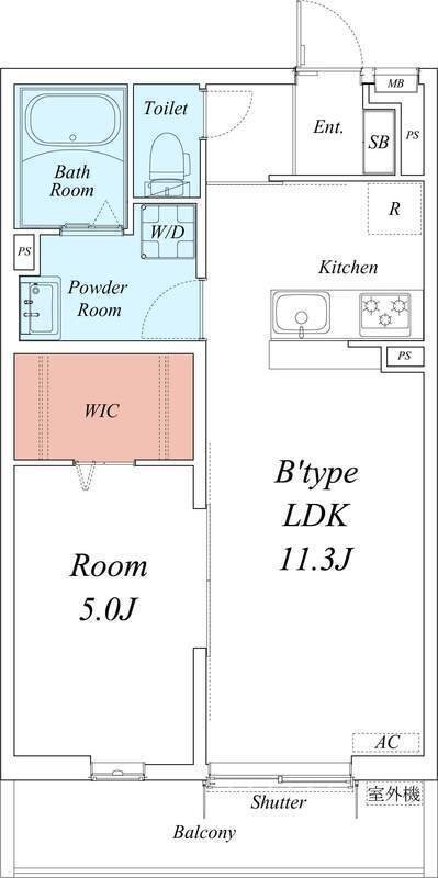 リブリ吉川河口コーポ2 間取り図