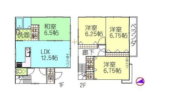大泊貸家MA 間取り図