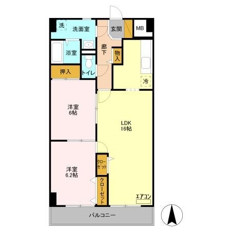 クレドール草加 間取り図