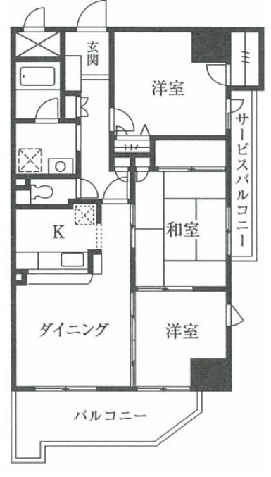 パウロニアビューコート 間取り図