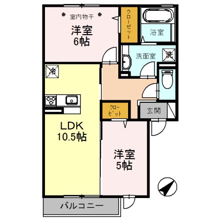 ヴィラ　アリエッタ 間取り図