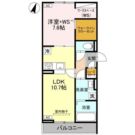 アドラブール　A棟 間取り図