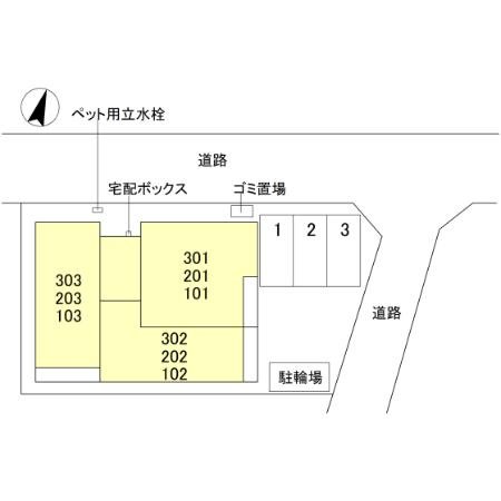 アドラブール　A棟 玄関
