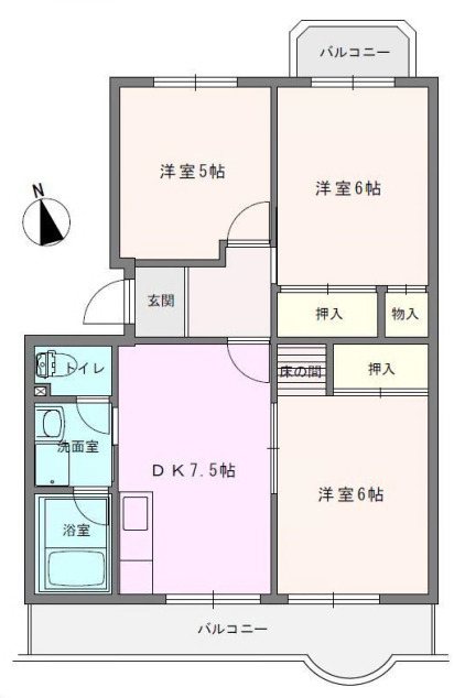 シャトープラン村田 間取り