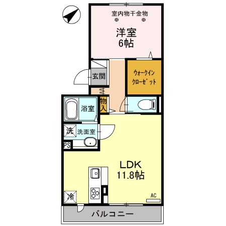 ロイジェントパークスレイクタウンⅢ　H 間取り図