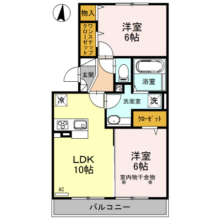 ロイジェントパークスレイクタウンⅢ　I 間取り図