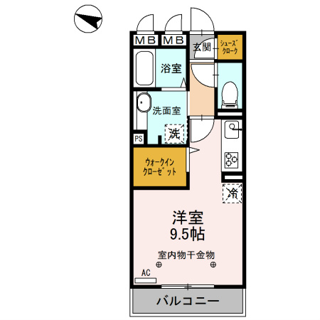 ロイジェントパークスレイクタウン　D 間取り図