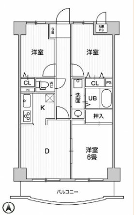 リレント谷塚 間取り図