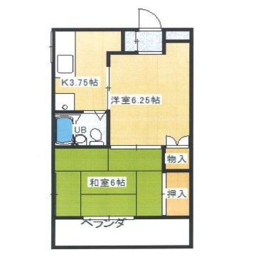 サンビレッジ東越谷 間取り図