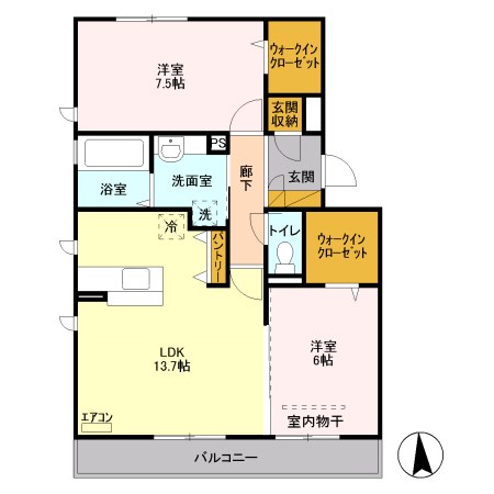 PENNY　LANE　B 間取り図